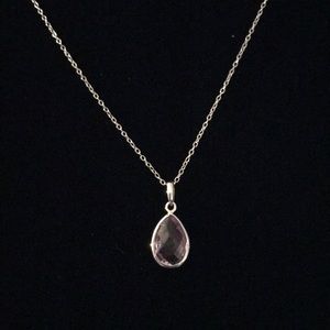 Sterling Silver Pink Quartz Pendant